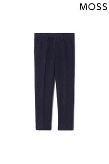 MOSS Boys Blue Donegal Trousers (101155) | 158 QAR