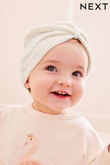 Cream Baby Knitted Turban Hat (0mths-3yrs) (102058) | €4