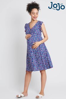 JoJo Maman Bébé Multi Ditsy Print Maternity Summer Dress (102321) | $77