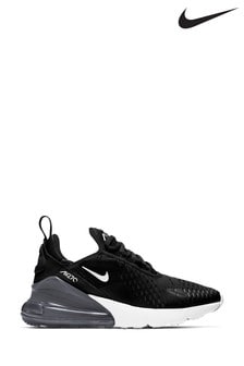 Nike Black/White Air Max 270 Youth Trainers (102725) | ₪ 453