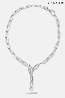 Jigsaw Silver Tone Textured Heritage Necklace (102745) | 555 د.إ
