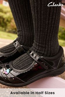 Clarks black mary jane shoes hotsell