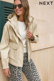 Women s Cream Raincoat Coats Jackets Next Oman
