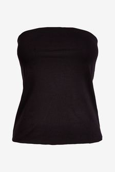 שחור - חולצת סטרפלס (103577) | ‏20 ₪