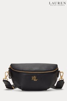 Negru - Lauren Ralph Lauren Marcy Leather Belt Bag (104305) | 1,546 LEI