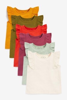 Lot de 6 débardeurs basiques (3 mois - 7 ans)