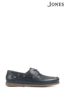 Blue - Jones Bootmaker Mens Parsons Leather Boat Shoes (106881) | kr1 810