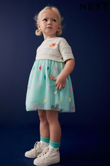 Blau - Kurzärmeliges Tutu-Kleid (3 Monate bis 7 Jahre) (107234) | 27 € - 33 €