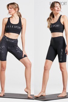 ELLE Sport 2 Pack Performance Leopard Print Cycling Shorts (107575) | €13.50