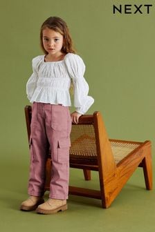 Pink Straight Leg Cargo Trousers (3-16yrs) (108398) | €16 - €20