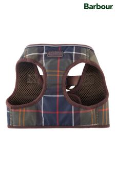 Barbour® Olive Green Tartan Step In Dog Harness (108406) | AED189