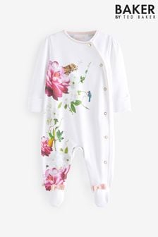 Weiße Zitrusblüte - Baker by Ted Baker Set mit Schlafanzug mit Blumendesign und Mütze (108653) | 34 € - 37 €