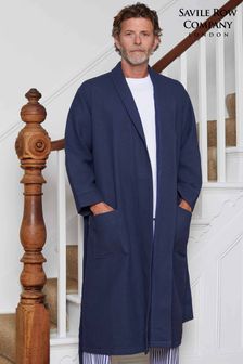 Темно-синий халат из вафельного трикотажной ткани Savile Row Company (109131) | €66