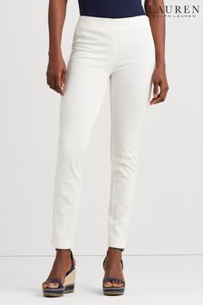 White - Lauren Ralph Lauren Keslina Stretch Twill Skinny Fit Trousers (109314) | kr2 730
