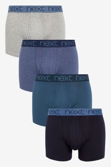 Blue A-Front Boxers Four Pack (109409) | AED85