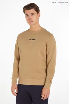 Kremowy - Tommy Hilfiger Monotype Sweatshirt (109483) | 377 zł