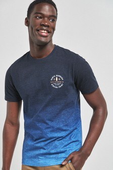 חולצת טי דיפ-דאי עם הדפס גרפי