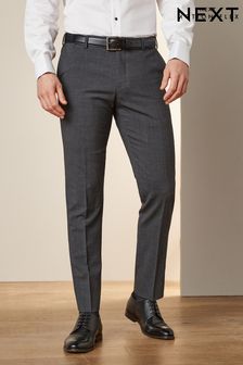 Grey Slim Fit Signature Tollegno Motionflex Stretch Wool  Suit: Trousers (109735) | 115 €