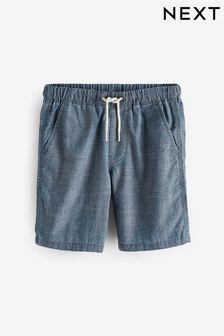 Chambray Blue Single Pull-On Shorts (3-16yrs) (109881) | HK$61 - HK$105