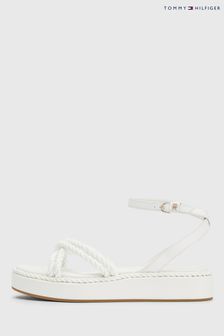 Tommy Hilfiger Leather White Flatform Sandals (110843) | 99 €