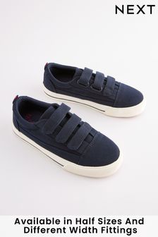Navy Blue Wide Fit (G) Strap Touch Fastening Shoes (110979) | €21.50 - €29