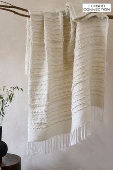 French Connection Cream Tuwi Textured Throw (111321) | €61