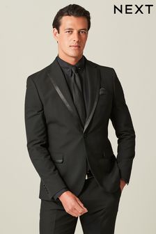Black Skinny Fit Tuxedo Suit Jacket (112392) | 89 €