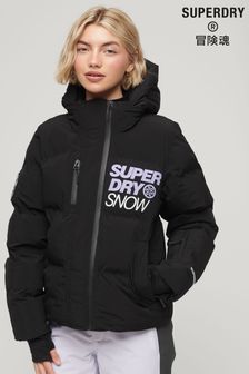 Superdry Black Ski Boxy Puffer Jacket (112984) | kr3,256