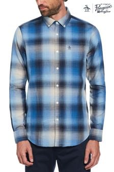 Original Penguin Blue Long Sleeve Plaid Ecovero Shirt (113107) | 123 €