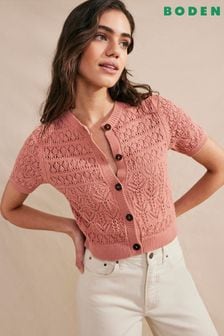 Women s Pink Plain Short Sleeve Knitwear Next Luxembourg