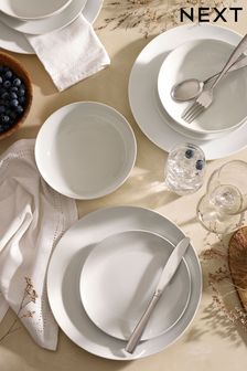 White Nova Dinnerware 12 Piece Dinner Set (113242) | ₪ 105