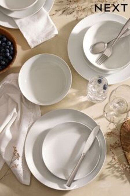 White Nova Dinnerware 12 Piece Dinner Set (113242) | $72