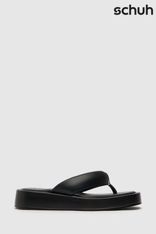 Schuh Tonya Flatform Black Toe Thong (113920) | 61 €
