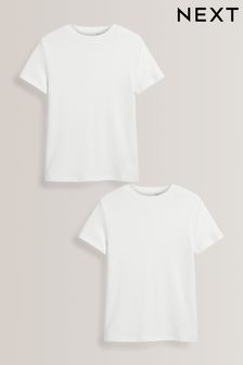 White 2 Pack Short Sleeved Thermal Tops (2-16yrs) (114593) | €18 - €26