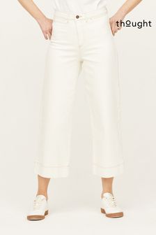 Jupe-culotte ample Thought blanc en coton bio (114609) | €53