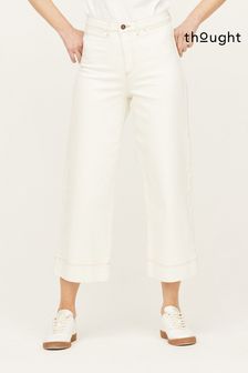 Thought White Organic Cotton Wide Culottes (114609) | $148