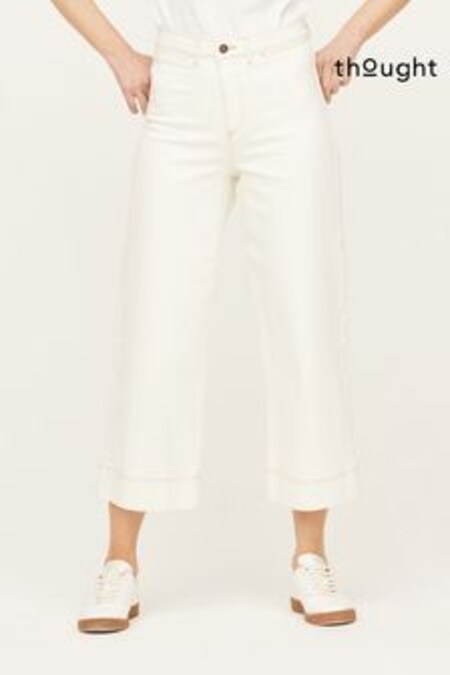 Thought White Organic Cotton Wide Culottes (114609) | 121 €
