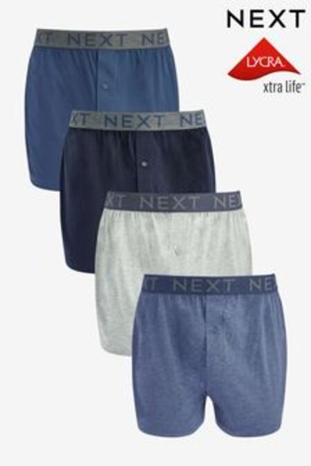 Blue 4 pack Jersey Boxers (114709) | $61