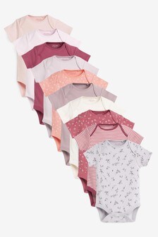 Baby 10 Pack Short Sleeve Bodysuits (0mths-3yrs)
