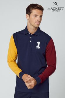 Синяя мужская рубашка в стиле регби Hackett London (115241) | €101