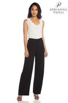 Adrianna Papell Black Pearl Crepe Trousers (115350) | €72