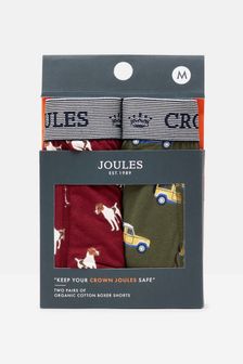 Joules Crown Joules On All Fours Cotton Boxer Briefs (2 Pack) (115375) | 1,141 UAH