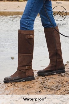Brown Performance Waterproof Signature Leather Long Equestrian Boots (116674) | 95 €