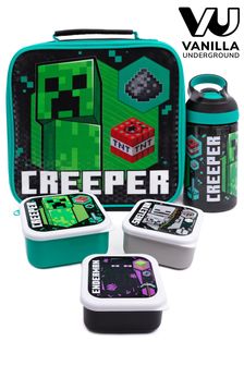 Vanilla Underground Green Minecraft Licensing Gaming Lunch Box Set (116784) | ₪ 116