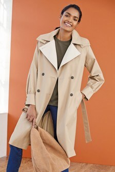 Trench à capuche amovible