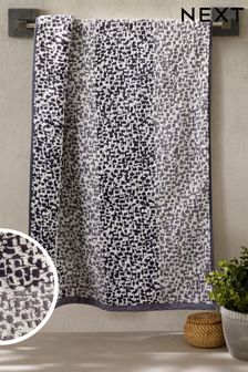 Grey Speckled Stripe Towel