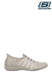 Natural - Skechers Slip In Breathe-easy Roll-with-me Trainers (117079) | 112 €