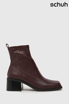 棕色 - Schuh Blake Stretch Square Toe Boots (117233) | NT$2,570