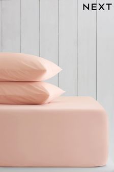 Pink Blush Cotton Rich Extra Deep Fitted Sheet
