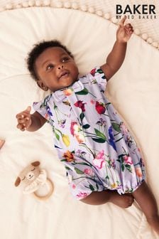 Baker by Ted Baker Lilac Purple Floral Romper (118536) | $41 - $45